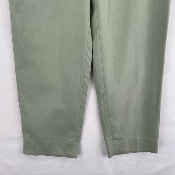 Banana Republic Pants Women Small Light Green Linen Pull On Elastic Waist Comfy - Picture 6 of 15